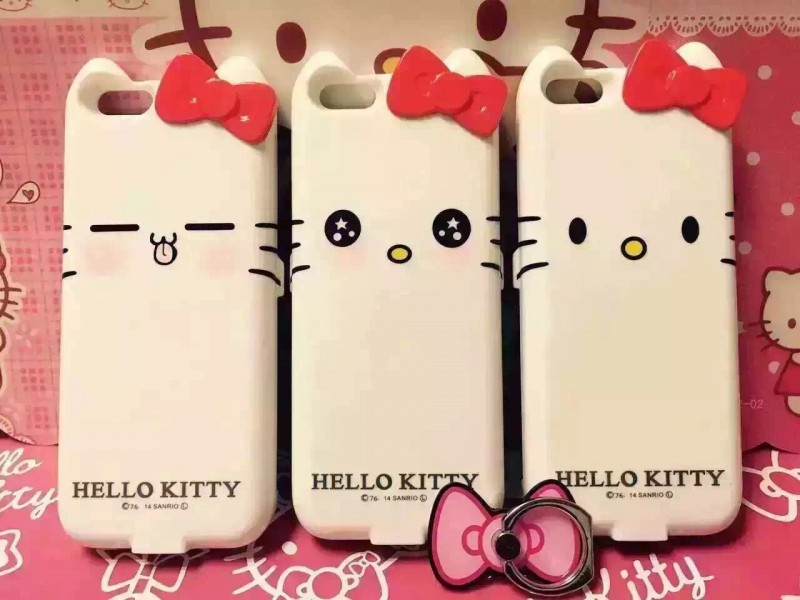 hello kitty移動電源蘋果6充電寶卡通kt貓背夾電池iphone6s plus批發・進口・工廠・代買・代購