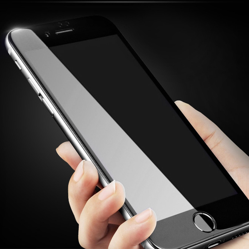3D曲麵軟邊碳纖維全屏手機膜iphone7 Puls膜鋼化玻璃膜抗藍光防爆批發・進口・工廠・代買・代購