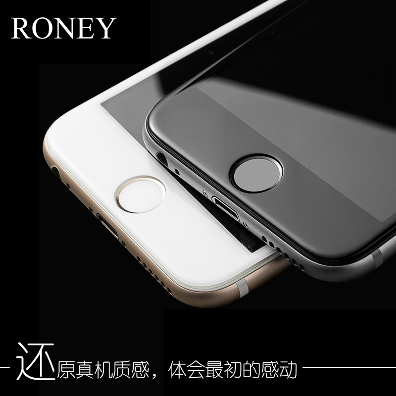 適用iPhone7全屏鋼化玻璃膜 3D曲麵碳纖維軟邊6  蘋果6plus手機膜工廠,批發,進口,代購