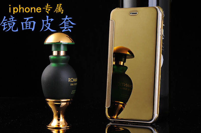 新款iphone7/6S pius手機殼手機保護套蘋果6電鍍鏡麵皮套廠傢直銷批發・進口・工廠・代買・代購