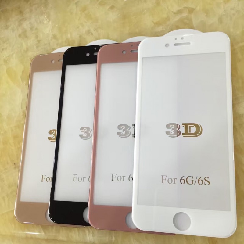 iphone 6plus全屏絲印鋼化玻璃膜 3D曲麵鋼化玻璃膜 冷雕鋼化膜批發・進口・工廠・代買・代購