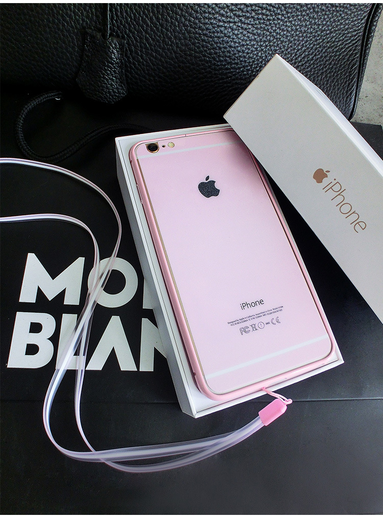 粉色蘋果iphone7 plus全屏鋼化玻璃膜4.7彩色前後貼膜彩膜5s邊框工廠,批發,進口,代購