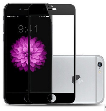 iphone6全屏覆蓋鋼化膜 蘋果iphone6 Plus全貼合玻璃膜黑白全屏膜工廠,批發,進口,代購