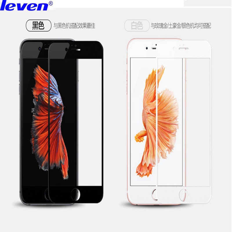 iphone7 3D曲麵鋼化膜 蘋果6S plus碳纖維電鍍絲印全屏覆蓋手機膜工廠,批發,進口,代購