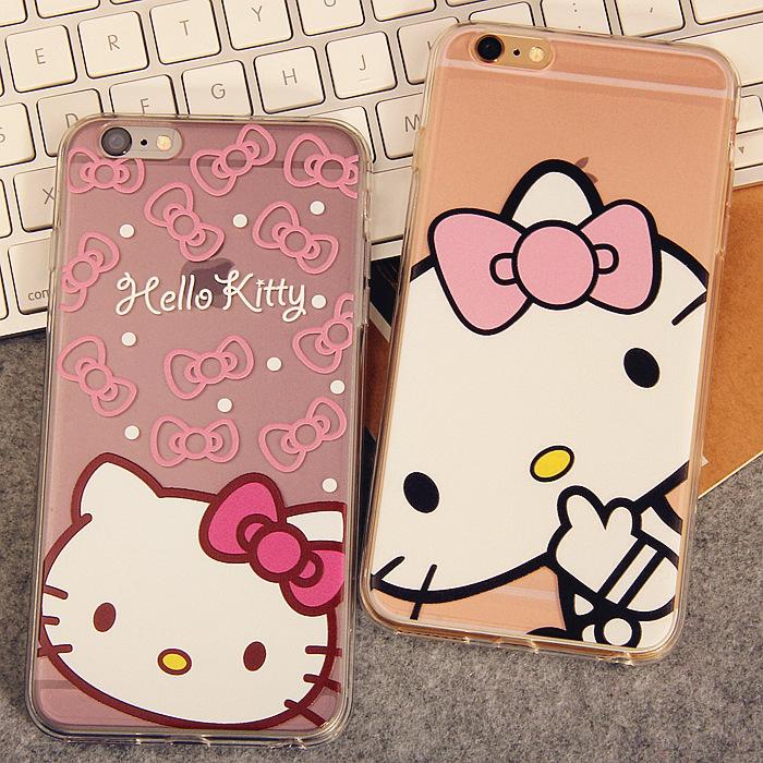 禮品6plus手機殼5.5iPhone7殼4.7矽膠軟5s保護殼全包hellokitty貓工廠,批發,進口,代購