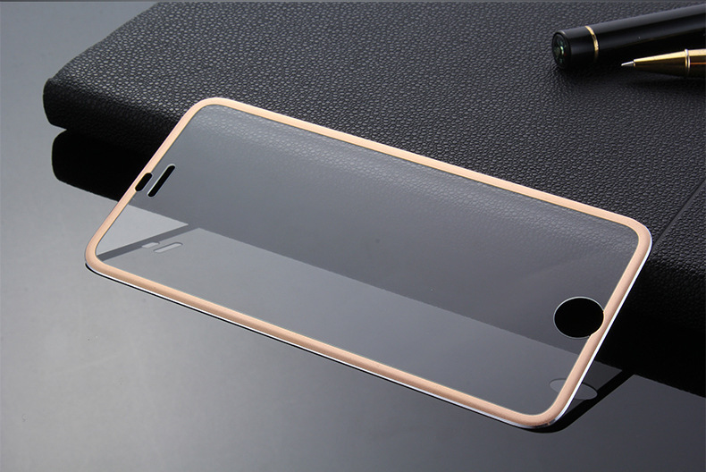 6Splus全屏鋼化膜曲麵鈦合金保護膜iphone6S全覆蓋鋼化玻璃膜蘋果批發・進口・工廠・代買・代購