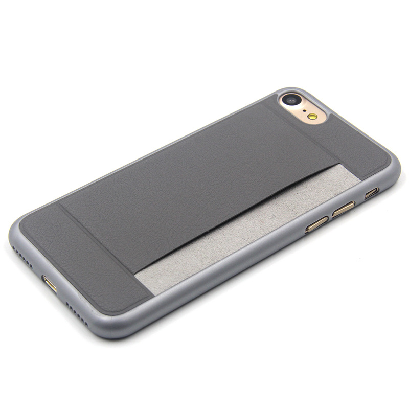 iPhone7貼皮插卡手機殼 0.6MM超薄無合模線 iPhone7插卡皮套PP+PU批發・進口・工廠・代買・代購
