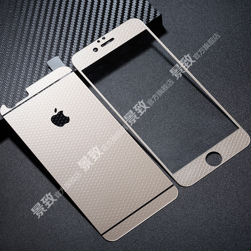 iPhone6鋼化玻璃膜 3D蜂巢蘋果6plus鋼化膜立體手感手機貼膜前後工廠,批發,進口,代購