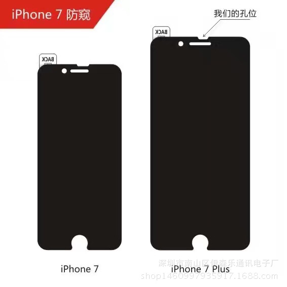 iPh7/7 plus　防窺鋼化玻璃膜 防窺新品 全屏工廠,批發,進口,代購