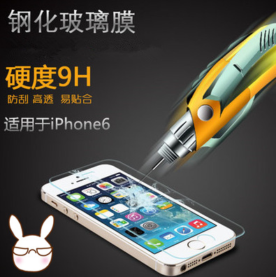 iPhone6 plus鋼化玻璃膜蘋果6保護膜蘋果4/5防爆膜鋼化膜廠傢批發工廠,批發,進口,代購