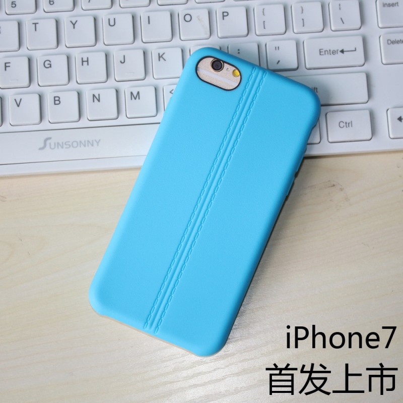 新款 蘋果iPhone7手機殼iphone7 plus純色TPU皮紋保護套 工廠貨源批發・進口・工廠・代買・代購