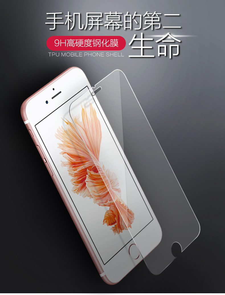 iphone6s鋼化膜 iphone6s鋼化膜 防刮防指紋 高清蘋果6s鋼化膜批發・進口・工廠・代買・代購