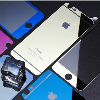 蘋果6鋼化玻璃膜 iphone6plus全屏覆蓋貼膜手機鏡麵彩膜4.7/5.5寸工廠,批發,進口,代購