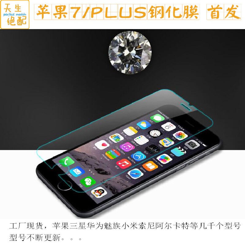 現貨 iphone7鋼化膜 適用三星華為小米魅族阿爾卡特等 上千種型號工廠,批發,進口,代購