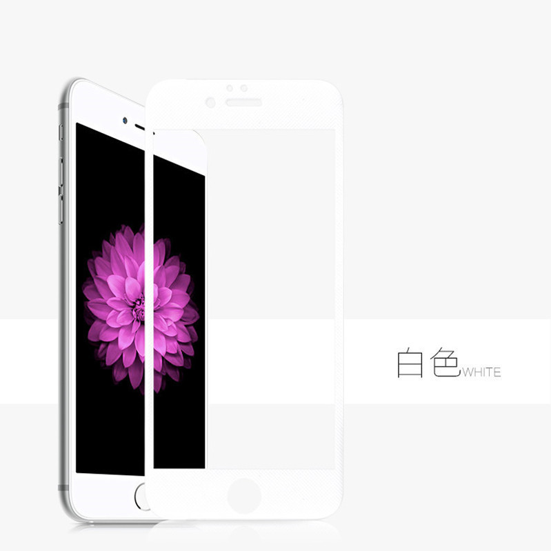 iphone6 7plus 3D碳纖維軟邊鋼化膜 全屏覆蓋絲印黑白玫瑰金熱銷工廠,批發,進口,代購