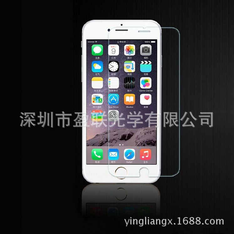 電鍍防刮手機鋼化玻璃保護膜 iphone6手機貼膜 iphone6屏幕保護膜批發・進口・工廠・代買・代購