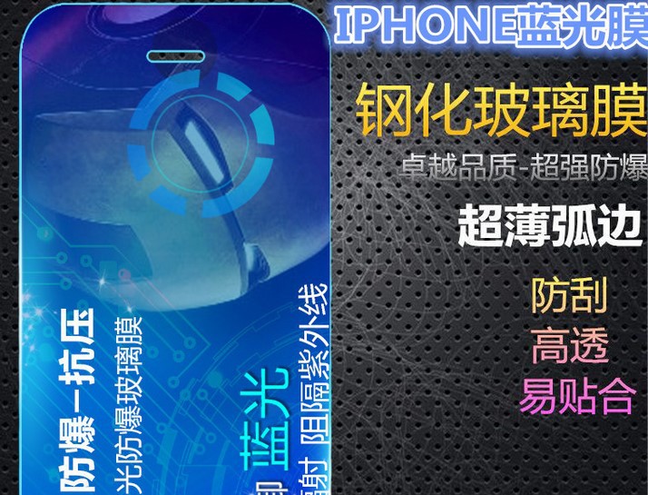 蘋果iPhone6/6Plus手機防藍光鋼化玻璃膜蘋果4代5s/5c 保護貼膜批發・進口・工廠・代買・代購