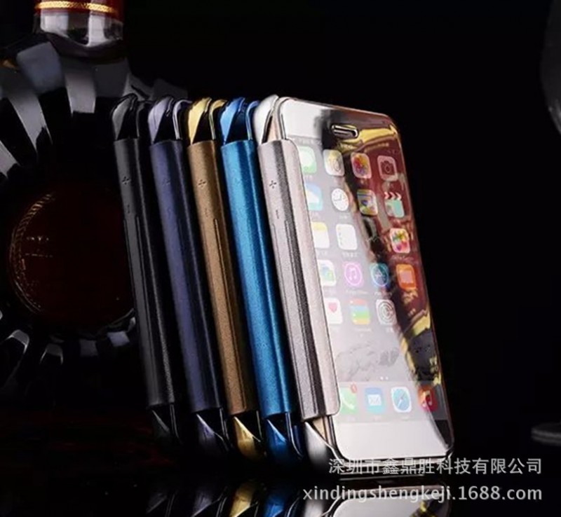iPhone75se電鍍鏡麵皮套，蘋果六Splus二維碼自動休眠手機殼批發・進口・工廠・代買・代購