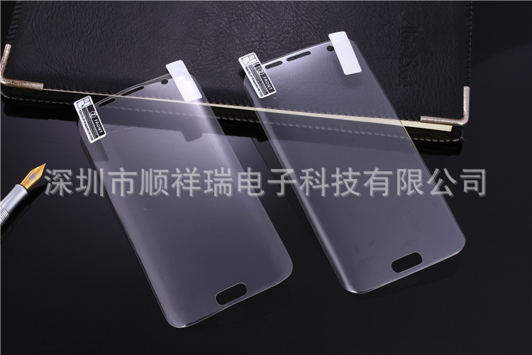 三星 S6 EDGE PLUS曲麵全屏覆蓋軟膜 S7 EDGE熱彎pet全屏手機貼膜工廠,批發,進口,代購