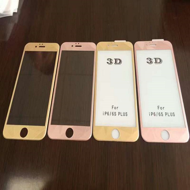 蘋果6 puls3D曲麵鋼化膜iphone6碳纖維菱形圖案前貼手機保護膜工廠,批發,進口,代購