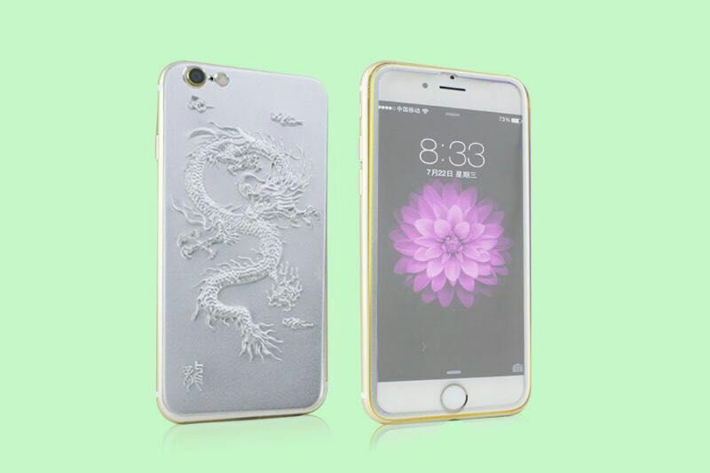 iphone6鈦合金鋼化膜蘋果六plus全屏覆蓋曲邊膜金屬龍前後彩色膜工廠,批發,進口,代購