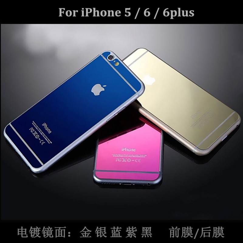 全貼合 蘋果6 plus電鍍鋼化膜5s彩膜iphone6彩色鋼化玻璃膜工廠,批發,進口,代購