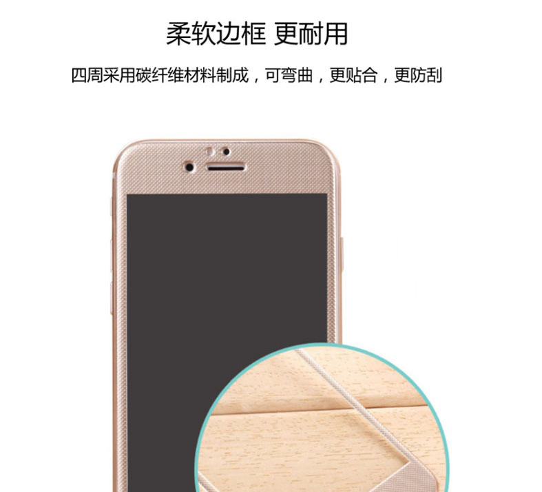 iPhone6/6S碳纖維鋼化膜光麵四色①工廠,批發,進口,代購