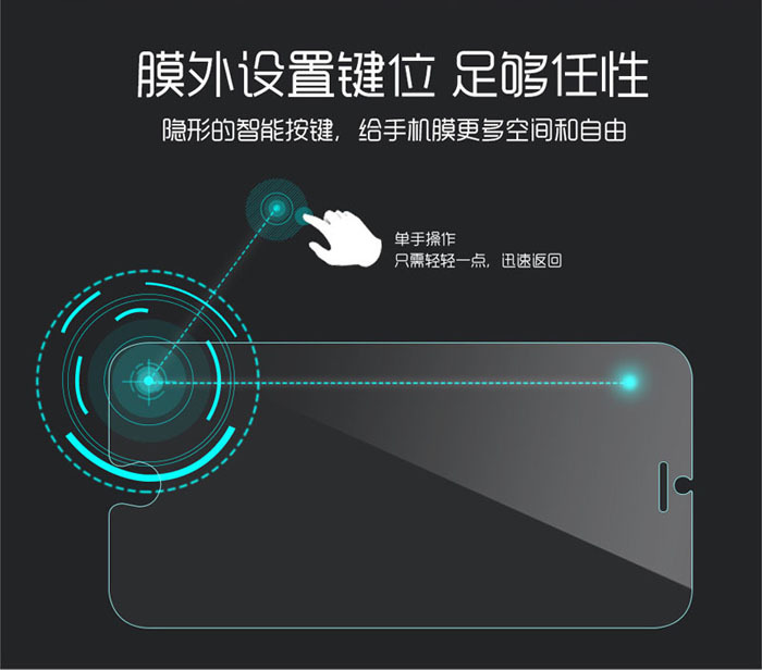 iphone6智能觸控鋼化玻璃膜 蘋果6Splus鋼化膜 手機保護膜 防爆膜批發・進口・工廠・代買・代購