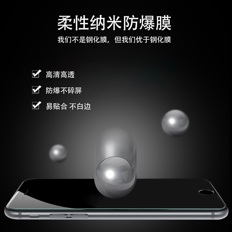 iphone6納米防爆膜 iphone6plus手機保護膜 蘋果高清防爆膜柔性膜工廠,批發,進口,代購