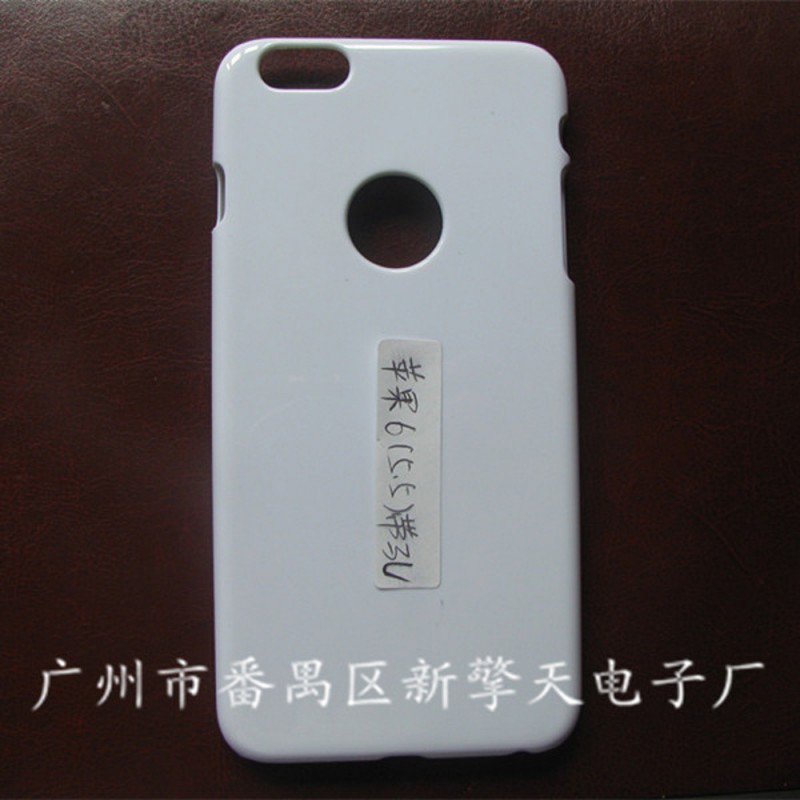 蘋果6plus帶背孔手機保護套皮套電鍍iphone6+彩繪水貼PC手機殼批發・進口・工廠・代買・代購