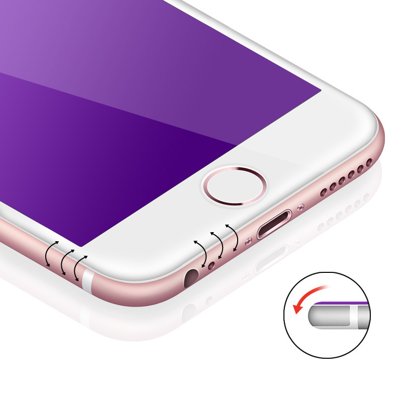 鋒帕斯iPhone6S鋼化膜蘋果6plus全屏防藍光軟邊鋼化玻璃膜防爆膜工廠,批發,進口,代購