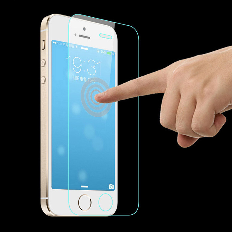蘋果iPhone5S鋼化玻璃膜 蘋果5高清手機貼膜5s前麵鋼化保護膜批發工廠,批發,進口,代購