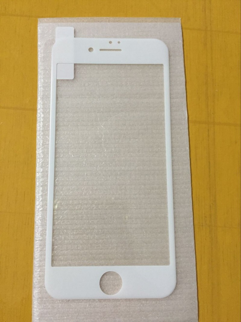 蘋果7plus鋼化玻璃膜 3D曲麵軟邊碳纖維全屏 iphone7絲印手機膜批發・進口・工廠・代買・代購