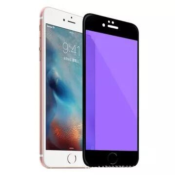 iPhone6碳纖維紫光鋼化膜蘋果7手機碳纖維玻璃貼膜iPhone7防藍光批發・進口・工廠・代買・代購