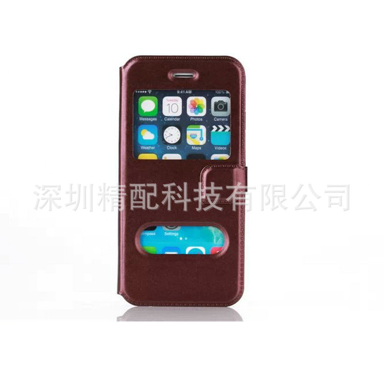 出售 左右翻蓋手機皮套蘋果iphone 6/6 plus智能天窗保護套TPU軟工廠,批發,進口,代購