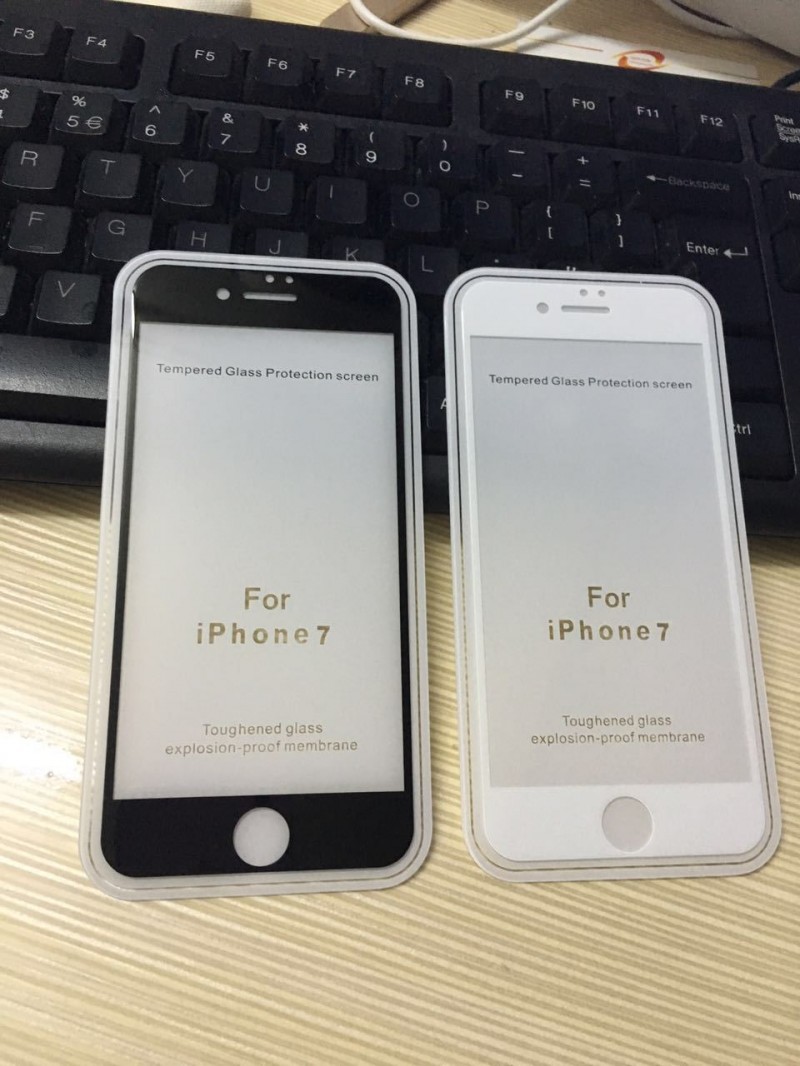 iPhone7全屏鋼化玻璃膜蘋果6splus滿版絲印電鍍指紋油手機貼膜批發・進口・工廠・代買・代購