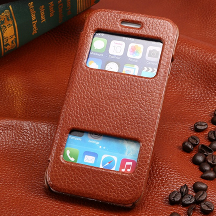 蘋果手機外殼 4.7寸iphone6皮套 來電顯示手機殼 時尚款 廠傢貨源批發・進口・工廠・代買・代購