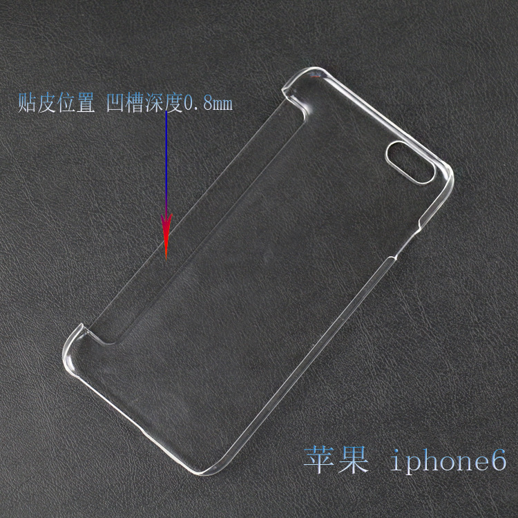 蘋果Iphone6手機外殼內外貼皮廣州標信素材支架皮套透明PC單底批發・進口・工廠・代買・代購