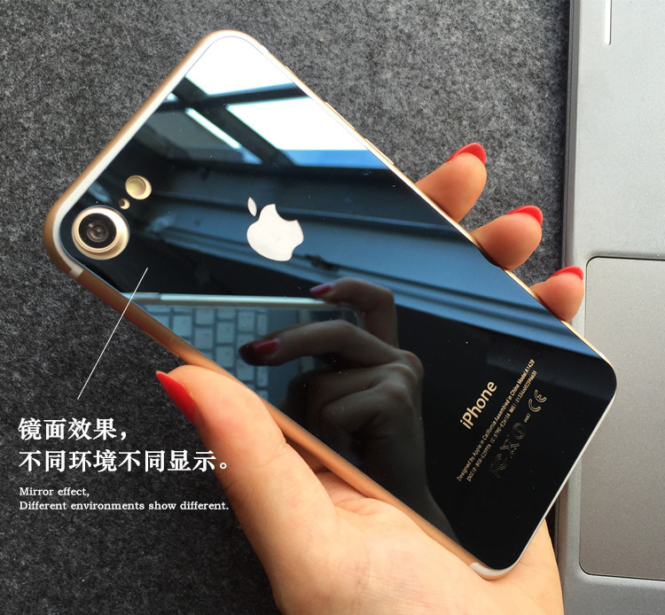 適用於iPhone5S 5S蘋果電鍍鋼化膜iPhone7plus彩色鋼化鏡批發・進口・工廠・代買・代購