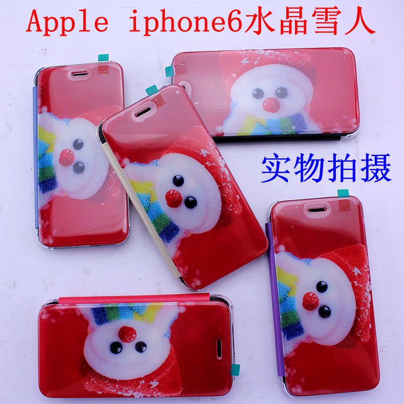 Apple蘋果iphone6水晶雪人來電閃光皮套001工廠,批發,進口,代購