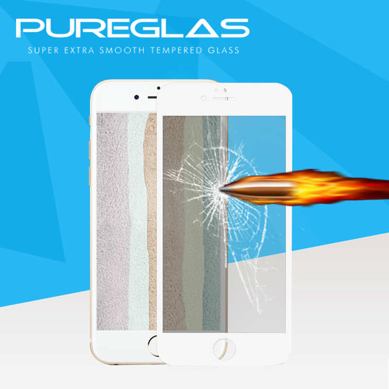 pureglas廠傢直銷iPhone7絲印 鋼化玻璃膜專業鋼化膜廠傢質量保證工廠,批發,進口,代購