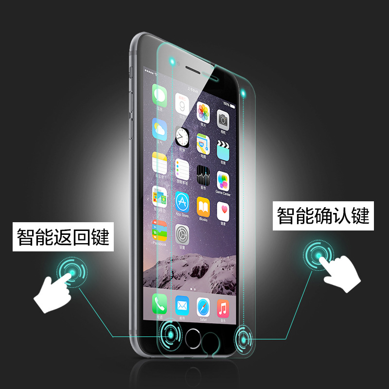 智能抗藍光鋼化玻璃膜手機保護膜貼膜適用蘋果iphoneSE 6/6Splus工廠,批發,進口,代購