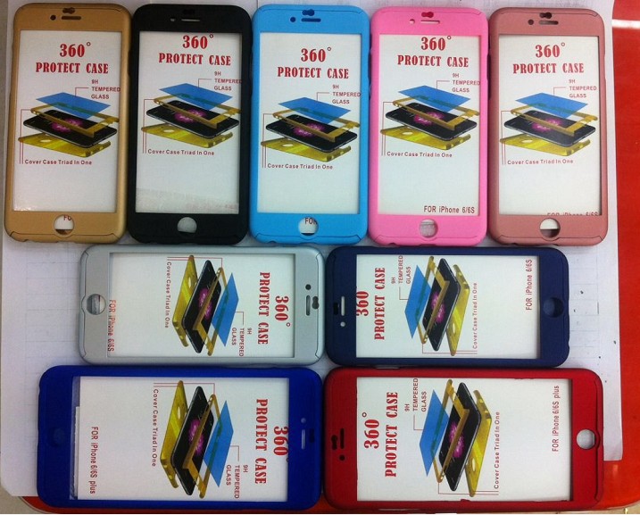 三星s7 edge 360全包手機殼 iPhone6s手機保護套 帶鋼化膜 6plus工廠,批發,進口,代購