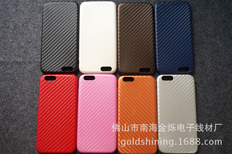 iPhone6S plus手機保護殼 草席紋皮套蘋果5S手機殼碳纖維軟皮殼批發・進口・工廠・代買・代購