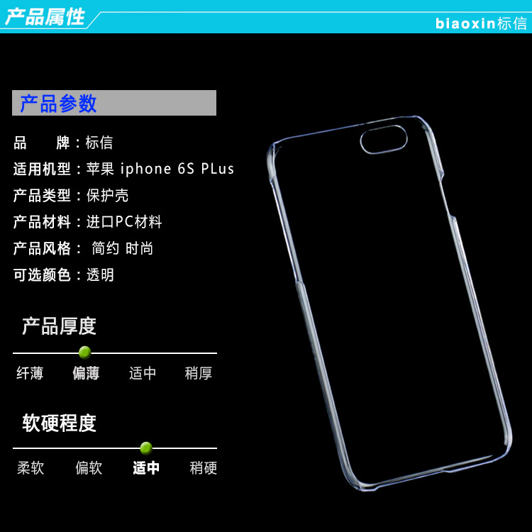 暢銷爆款蘋果iphone 6S PLus手機保護殼套磨砂貼皮套浮雕透明素材工廠,批發,進口,代購