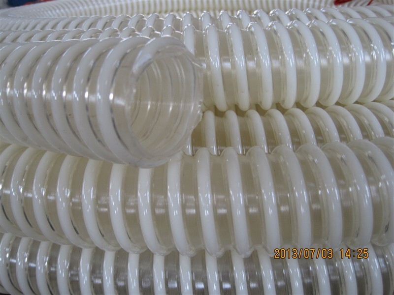 聚醚型聚氨酯吸塵軟管TPU塑筋螺旋軟管壁厚0.9mm波紋管通風管工廠,批發,進口,代購