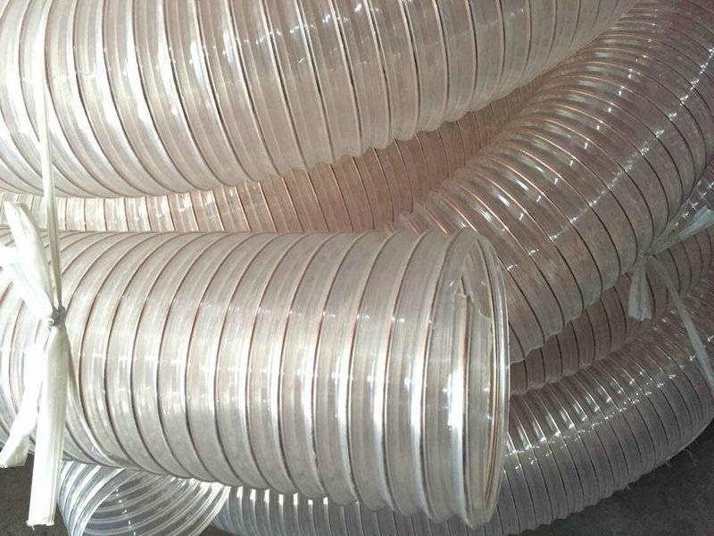 經銷批發 鍍銅鋼絲pu 高透明通風管 無毒無味食品級風管 內徑65mm工廠,批發,進口,代購