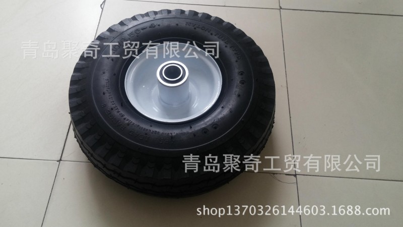 廠傢批發 10x410/350-4 橡膠輪胎 塑料輪輻PU發泡工具車輪子工廠,批發,進口,代購