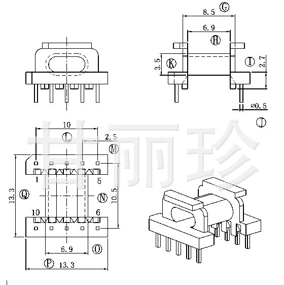 EPC13骨架 尺寸圖工廠,批發,進口,代購