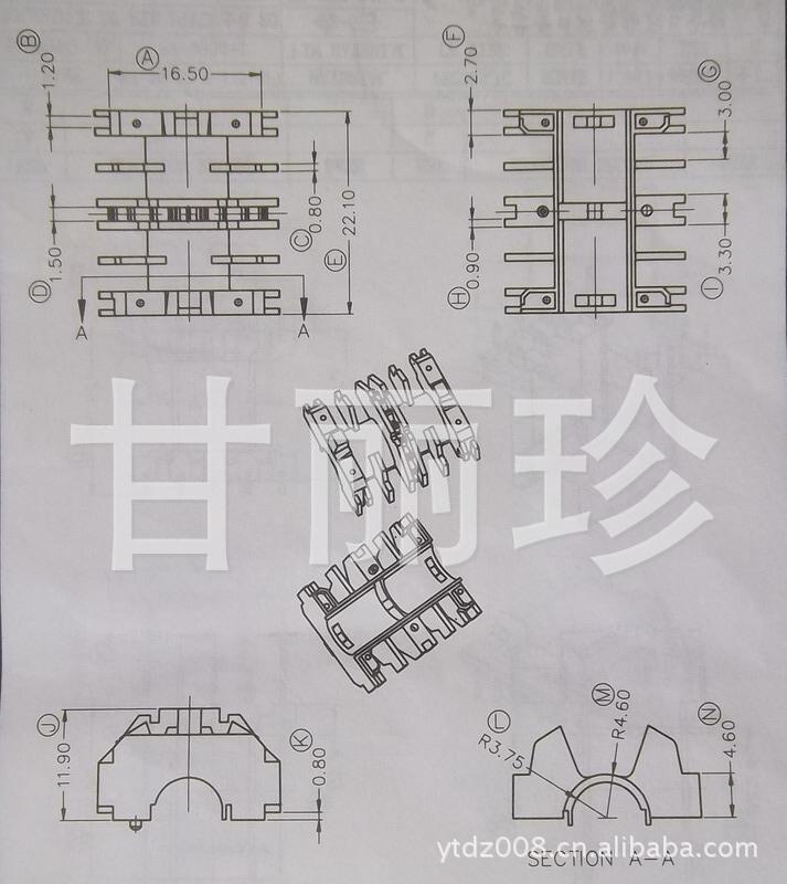 FT30 骨架 膠心 BOBBIN YT-3008 尺寸圖工廠,批發,進口,代購